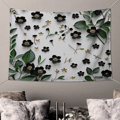 Floral Wall Tapestry - Nature Wall Decor