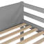 Lit mezzanine simple en bois massif avec échelle-1390081667