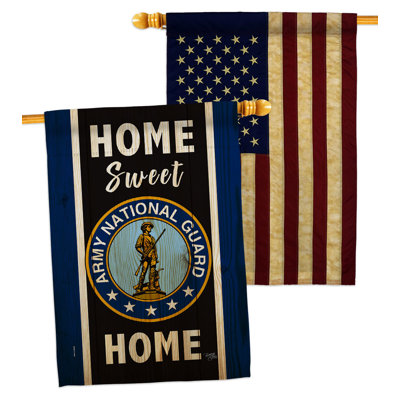 Drapeau de maison en polyester à 2 côtés 40 x 28 po