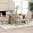 6-Piece Farmhouse Dining Table Set, Rectangular Trestle Table And 4 Upholstered Chairs & Bench For Dining Room-226827424