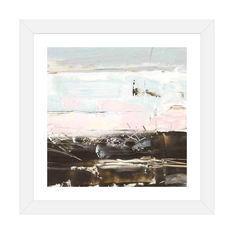 « Layer Cake II » par Ethan Harper, reproduction d’art, H 24 po x l 24 po x p 1 po, Papier encadré blanc, Blanc