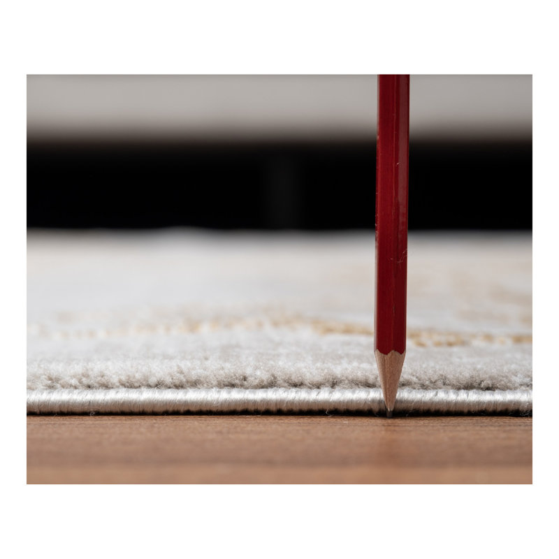 Tapis doré 7 pi 10 po x 10 pi 3 po Elegance CCG_CNC6004, Rectangulaire 2 pi x 3 pi