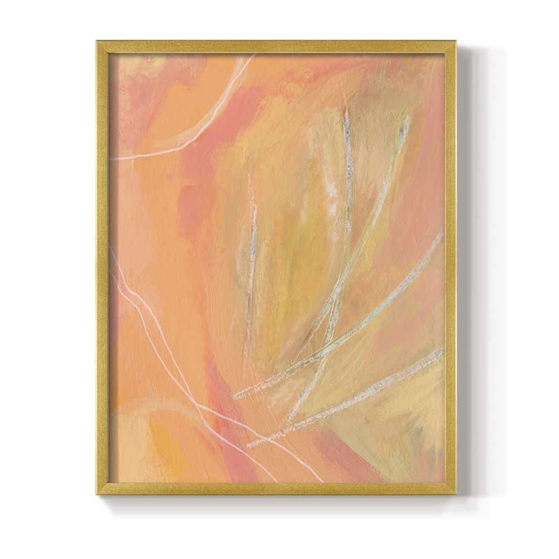 «Peach Bliss II», reproduction encadrée - bois massif, H 14 po x l 11 po