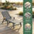 Gray Rust Resistant HDPE Plastic Outdoor Patio Reclining Chaise Lounge Chair with Adjustable Back-410323700
