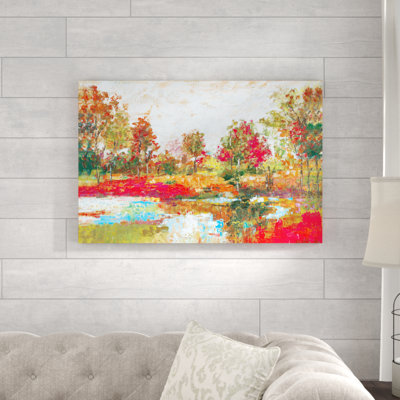 " Colorful Palette Knife Landscape "