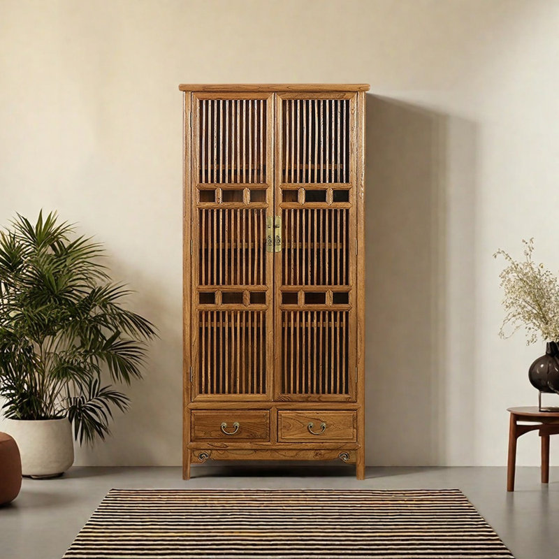 Bibliothèque vitrée de style chinois