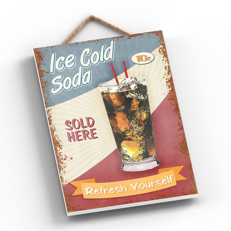 Ice Cold Soda - Print on MDF