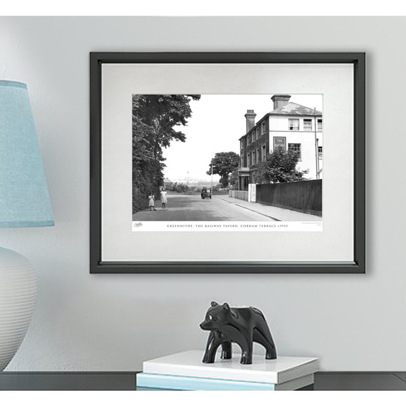 Greenhithe, The Railway Tavern, Cobham Terrace C1955 - Single Picture Frame Print, 40cm H x 50cm W x 2.3cm D