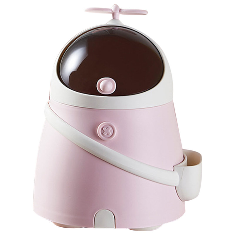 Trash Can Mini Trash Can Astronaut Spaceman Cute Waste Garbage Can Countertop Trash Can