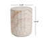 Travertine-Patterned Lightweight Concrete Side Table