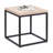 End Table Side Table,Square Wood And Metal Nightstand,Storage Small End Table, For Living Room Bedroom, Natural Oak
