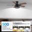 42 po Ventilateurs en cage Smart Farmhouse avec kit d'éclairage à DEL pour l'intérieur et l'extérieur, commande silencieuse par télécommande, Alexa, Google, voix, Wi-Fi, application