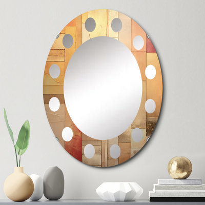 Jeffson Glass Oval Wall Mirror