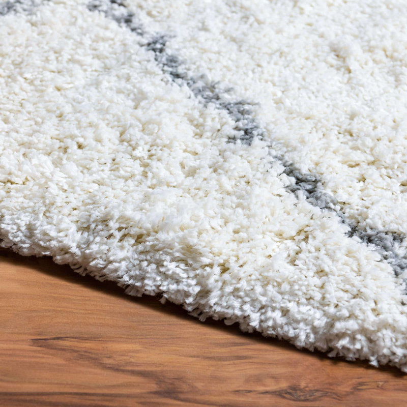 Striped Indoor Rug, Round 4'1"