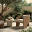 Chaise de patio avec coussin Charies-679837082