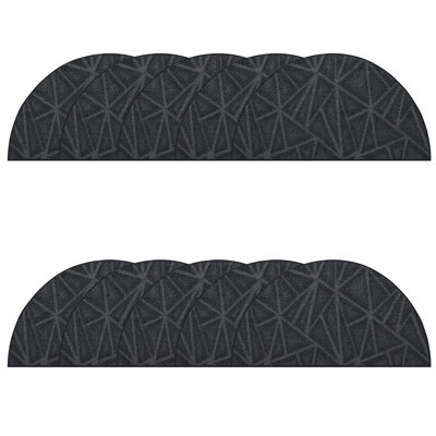 Ensemble de tapis gris foncé Furnish My Place