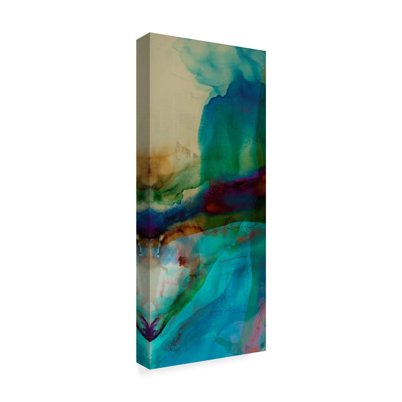 Peinture sur toile tendue, H 19 po x l 8 po x P 2 po