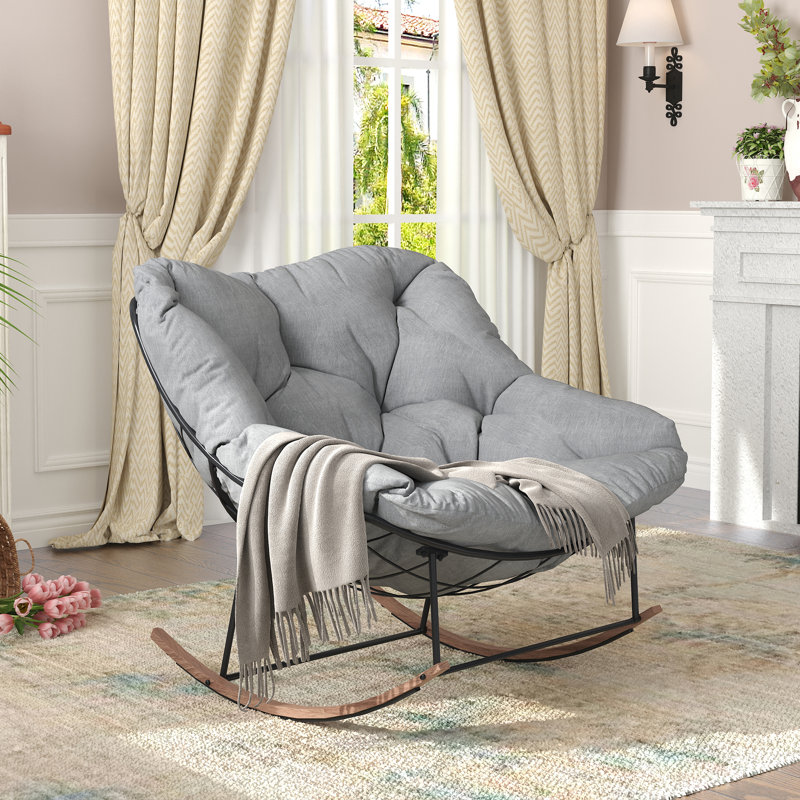 Chaise berçante d'intérieur, Gris