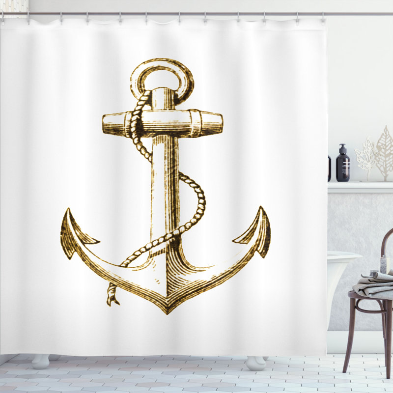 Ensemble de rideau de douche + crochets, H 69 po x l 105 po