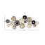 Silver/Black Metal Textured Plate Wall Decor with Black Accents 59" x 3" x 25"