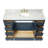 Cambridge Single Bathroom Vanity with Carrara Marble Top-88398667