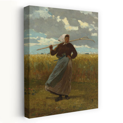 «The Return of the Gleaner», 1867, paysage d'art contemporain classique abstrait, reproduction d'art mural