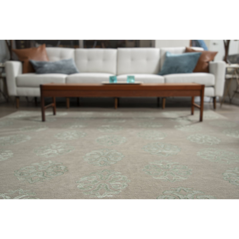 Classic Damask Area Rug, Rectangle 3' x 6'