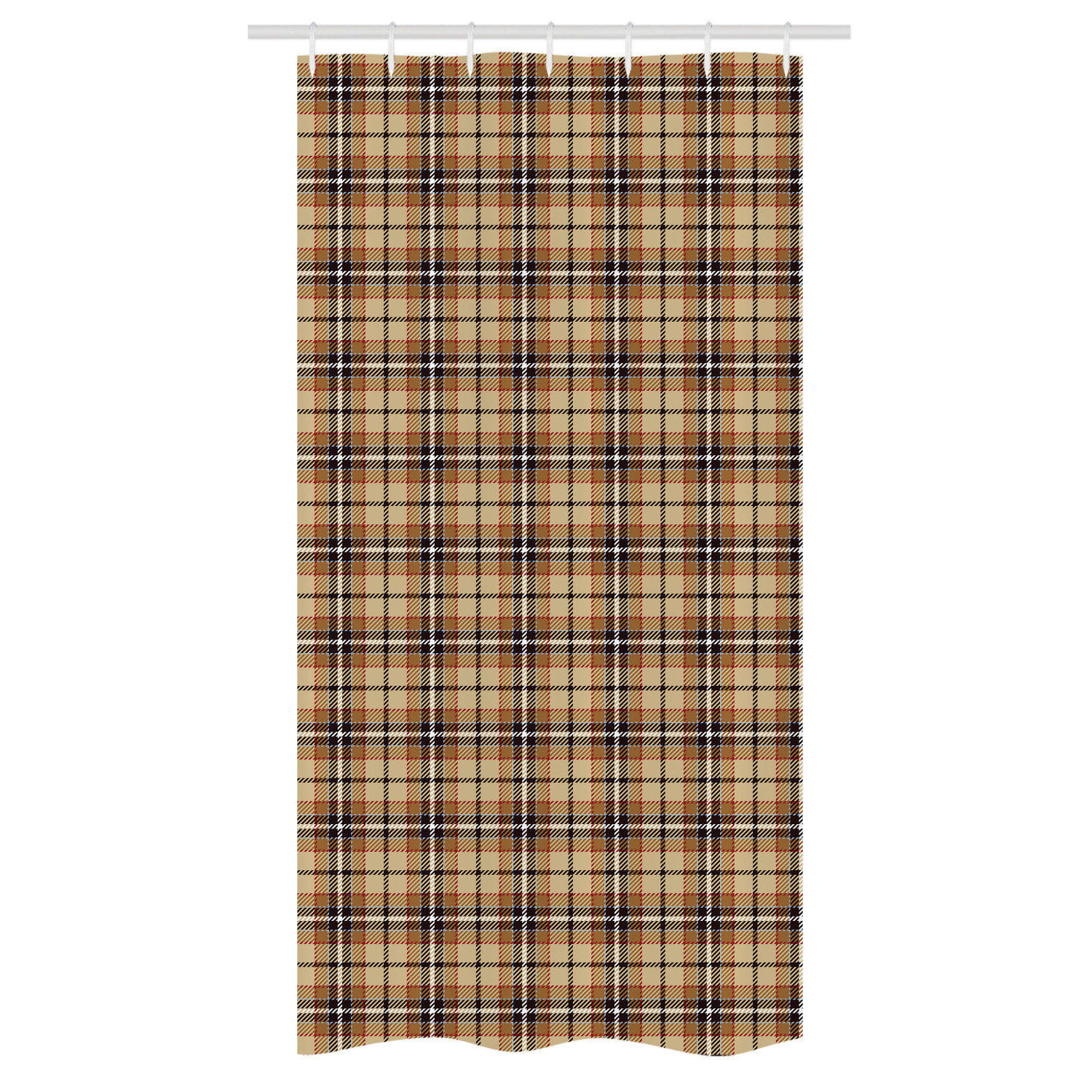 East Urban Home Dolphy Plaid Shower Curtain | Wayfair