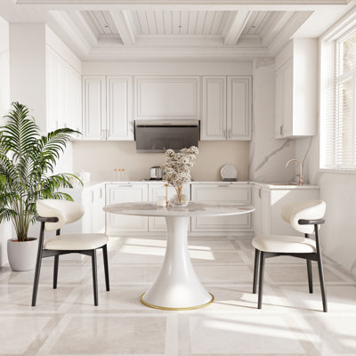 Ensemble de table de bistro en pierre pour 2/4 personnes