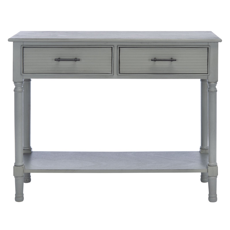 Peters 35.5'' Console Table, Distressed Grey