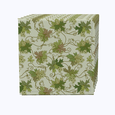 Cotton Floral Square Napkin