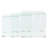 vidaXL Nesting Table Set Set of 3 Clear Tempered safety glass Small