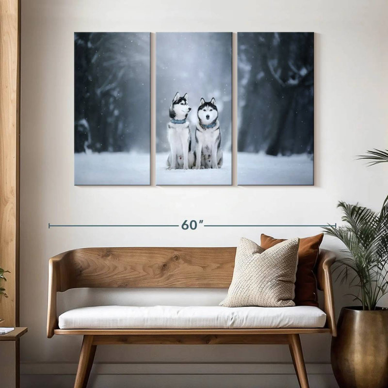 Brampt Husky Buddies, 32" H x 50" W