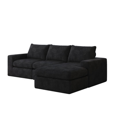 L-Shaped Modern Upholstered Sectional Sofa