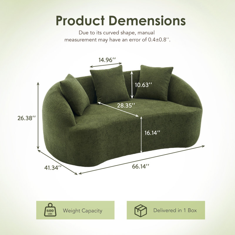 Causeuse Curve, Green