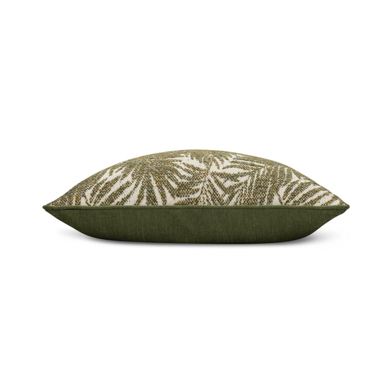 Canopy Fern Dimensional Boucle Indoor & Outdoor Woven Accent Pillow & Insert, Square 20"