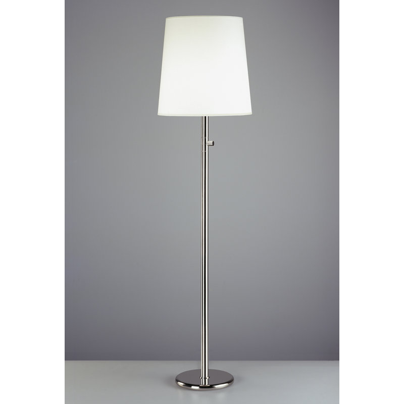 Buster Chica Floor Lamp, Polished Nickel, Fondine