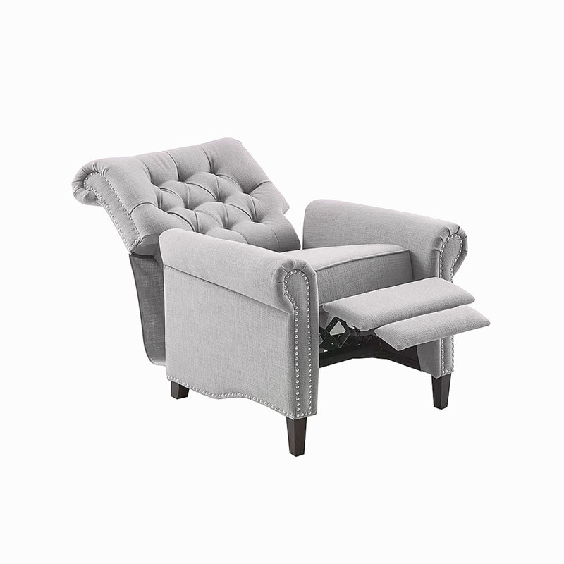 Push Back Recliner, Gray