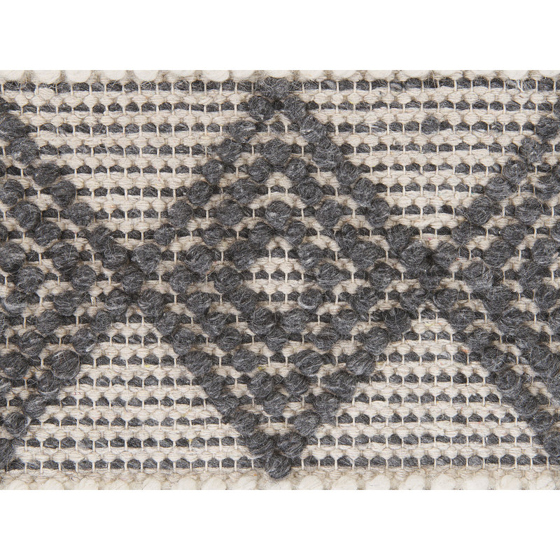 Jaxx Geometric Wool Hand Woven Area Rug, Square 200cm