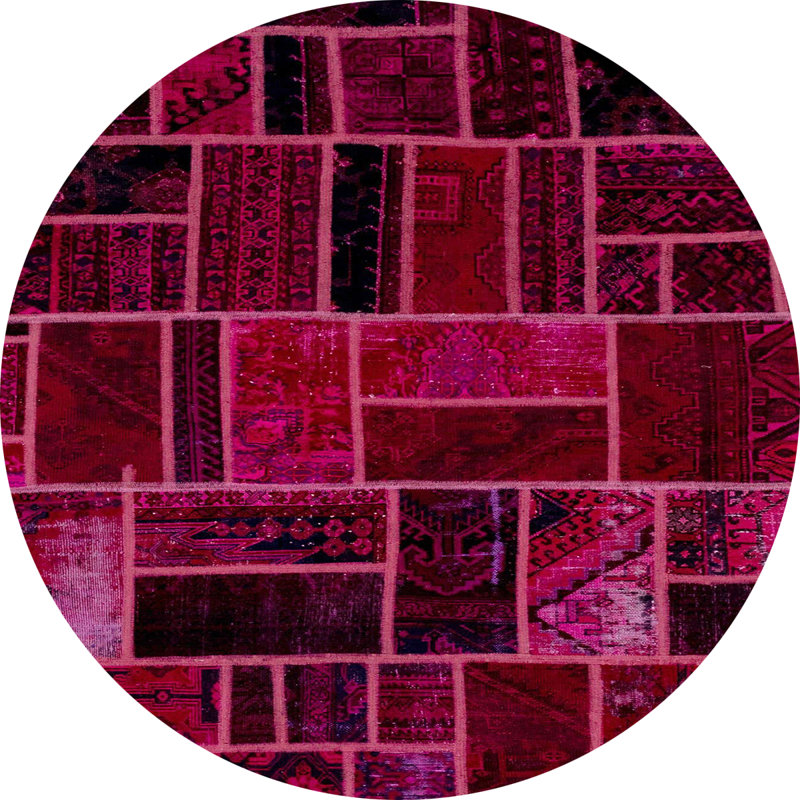 Abstract Indoor Rug, Round 4'