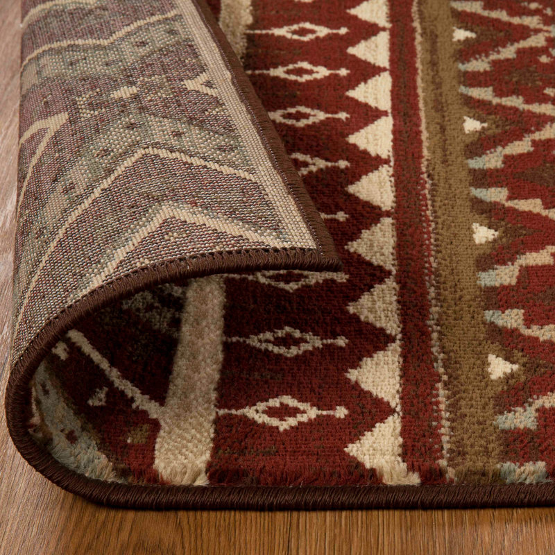 Très grand tapis d'intérieur tissé à la machine Arabella, Rectangle 4pi x 6 pi
