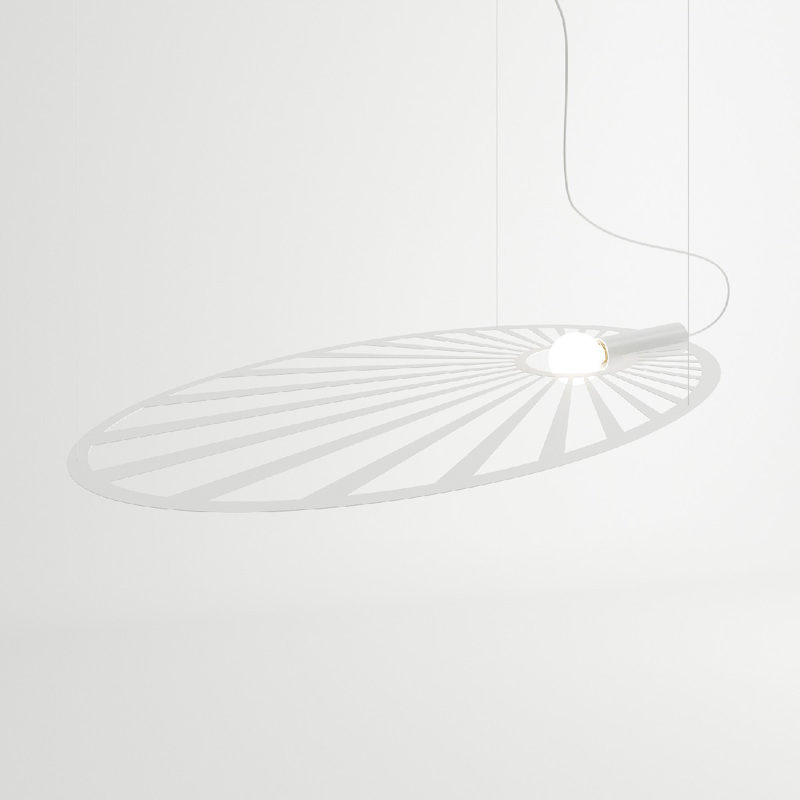 Alissone 1 - Light Geometric Pendant, White