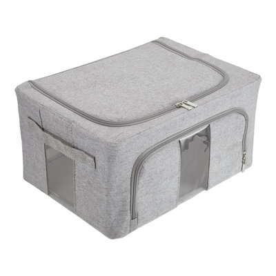 17 Stories Suhur Fabric；Metal Storage Tub & Tote