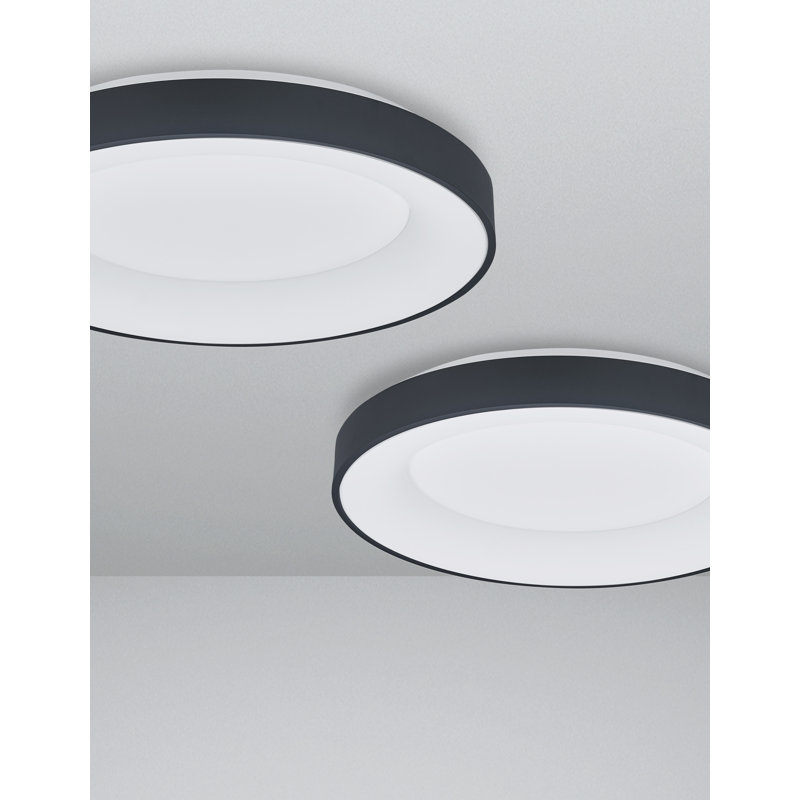Acrylic LED Flush Mount, Black