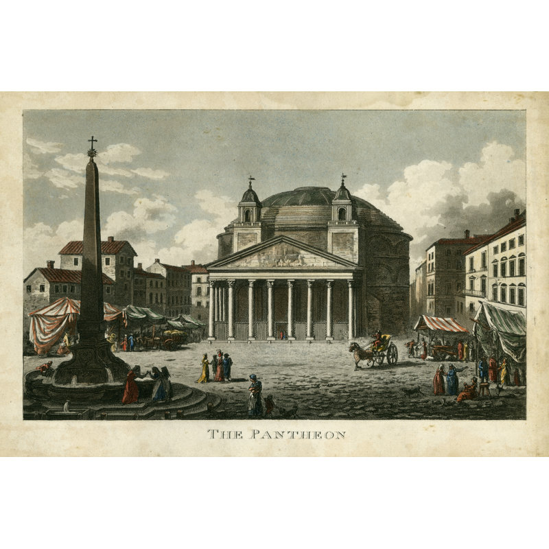 The Pantheon - Wrapped Canvas Art Prints, 30cm H x 46cm W