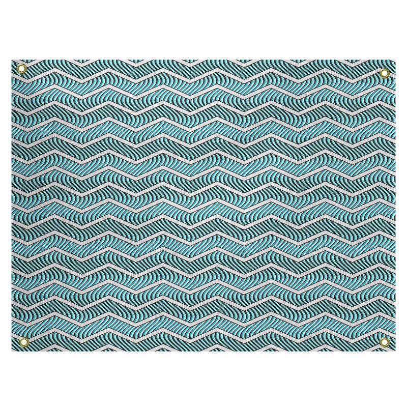 Tapisserie Stephenie, H 26 po x l 36 po, Bleu sarcelle