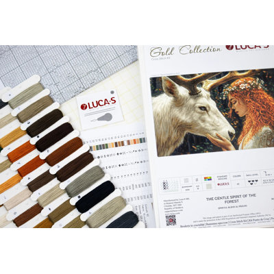 Trousse de point de croix comptée « L'esprit doux de la forêt » de Luca-S B724L