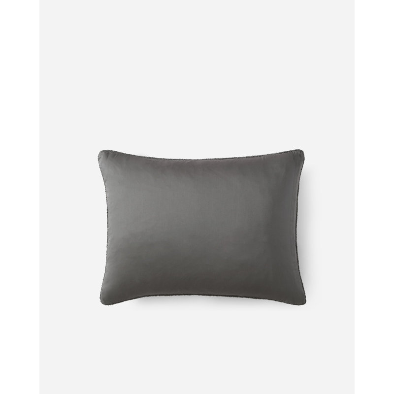 Snug Sham Set, Standard, Granite