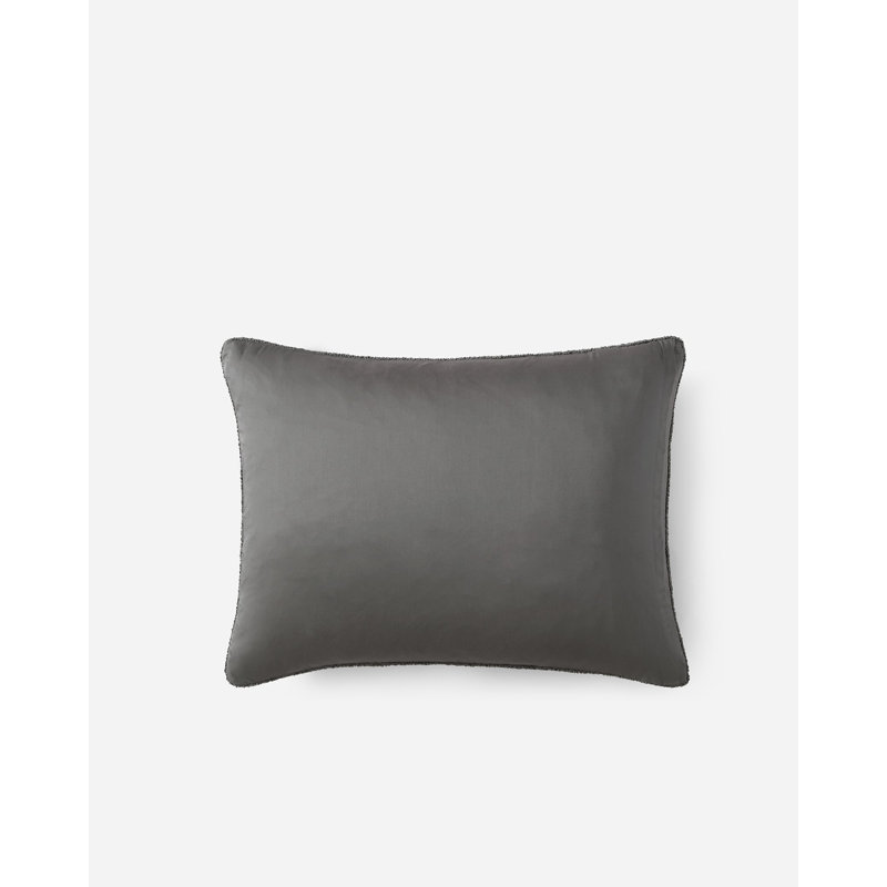 Snug Sham Set, Standard, Granite