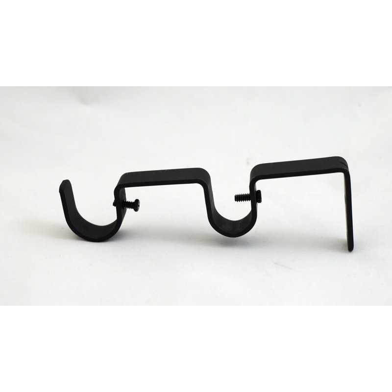 Pfarr Zinc Cast Mounting Bracket, Black, 6" H x 3" W x 1" D